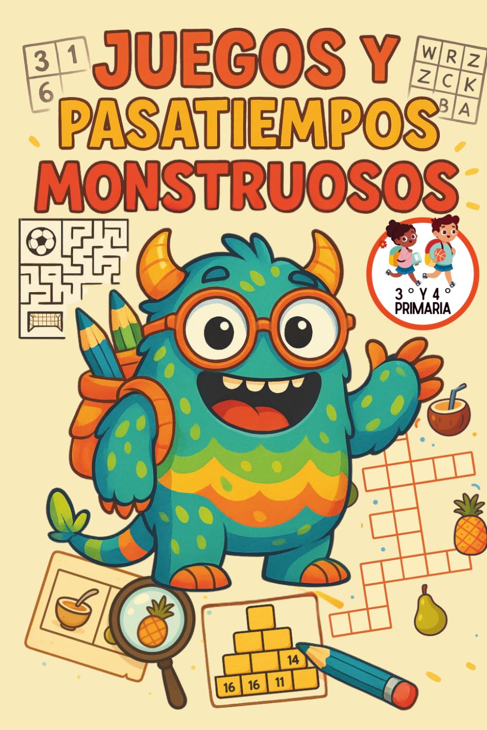 Pasatiempos para Niños de 4 a 6 Años: Actividades divertidas de matemáticas, lógica, atención, trazos y repaso escolar para hacer 10 minutos al día y volver al cole aprendiendo
