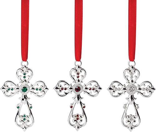 Miniatura 1 de Lenox 893581 Juego de adornos de cruz de 3 piezas