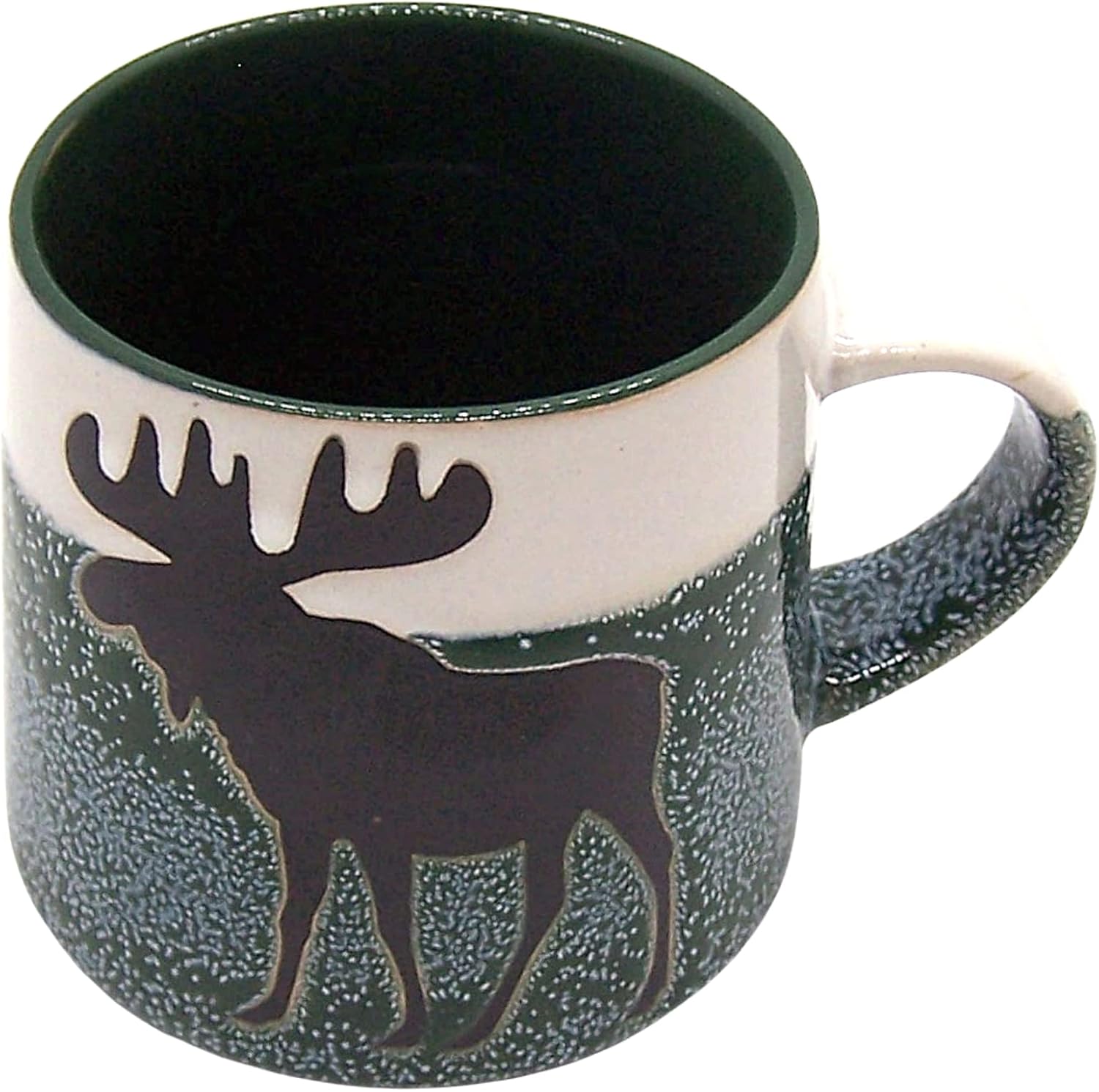 Cape Shore Artisan Coffee Tea Mug Cup, Moose, Gifts for Birthday Christmas, 16 Oz, Green - Image 2