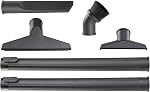 WORKSHOP Wet/Dry Vacs WS17856A 1-7/8-Inch Accessory Kit for Wet Dry Shop Vacuum, 6-Piece , Black