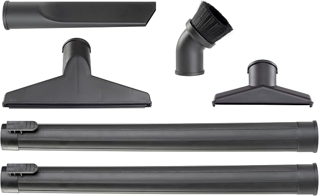 WORKSHOP Wet/Dry Vacs WS17856A 1-7/8-Inch Accessory Kit for Wet Dry Shop Vacuum, 6-Piece , Black