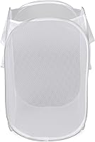 Vista 1 de Mainstays - Cesta de malla desplegable para lavandería, color blanco