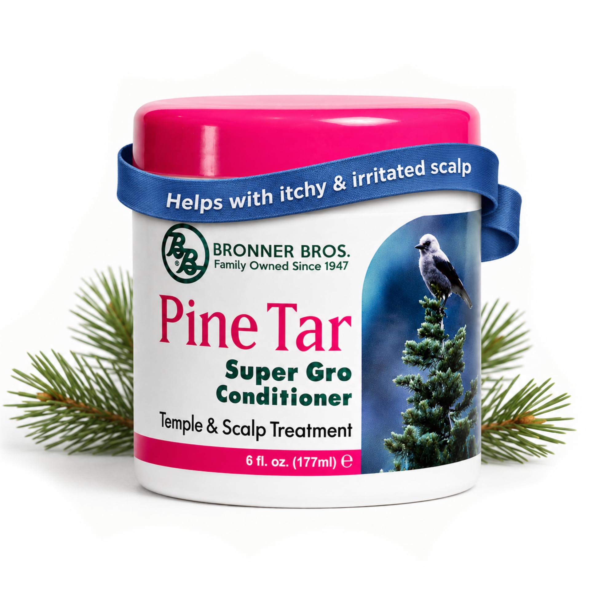 Bronner Bros BB Pine Tar Super Gro Conditioner - Temple & Scalp Treatment