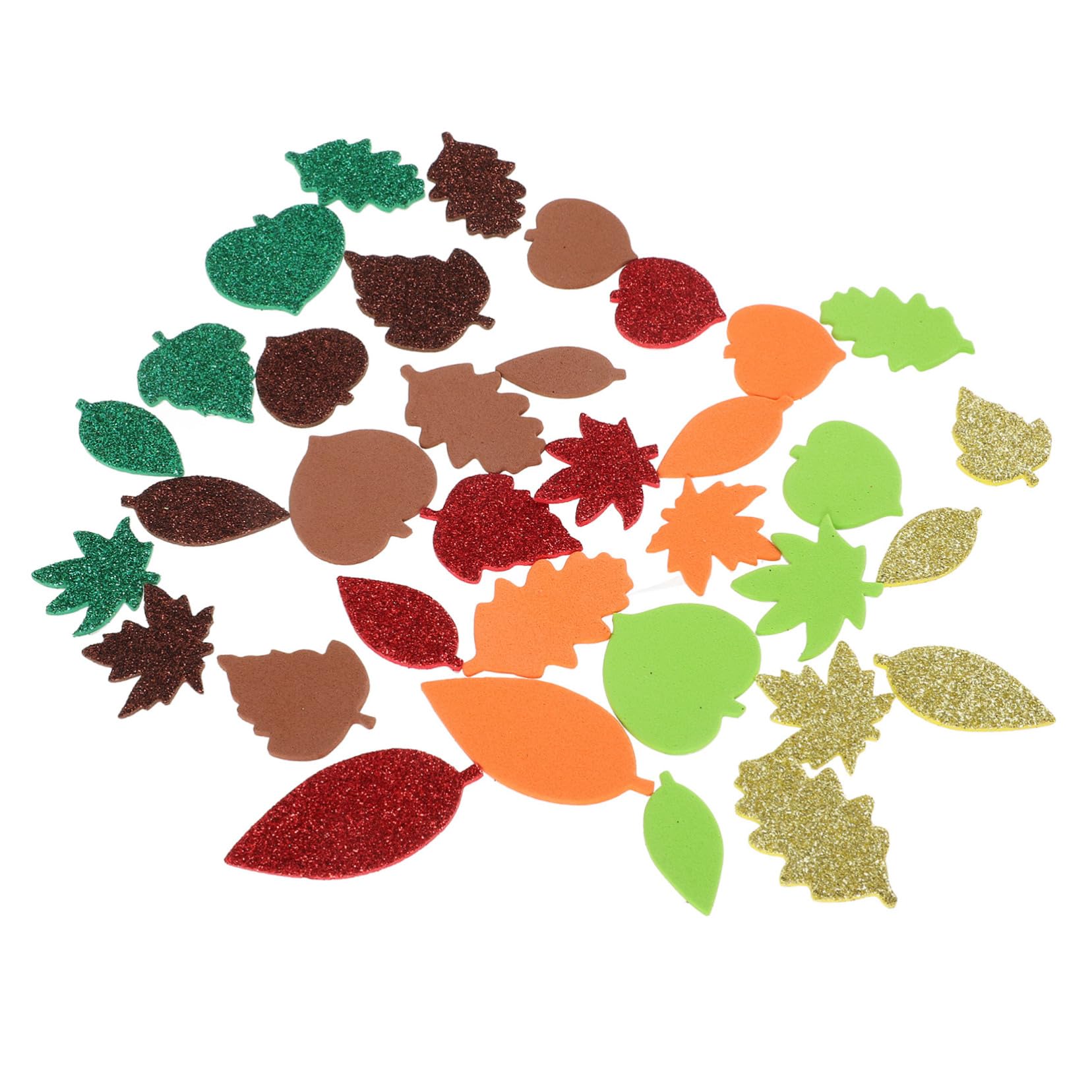 2500 Stk künstliche Herbstahornblätter Herbstfest Dekoration Herbstlaubdekorationen glitzernde Ahornblätter Gefälschte Herbstblätterdekorationen hochzeit deko pflanzen Schaum Abaodam