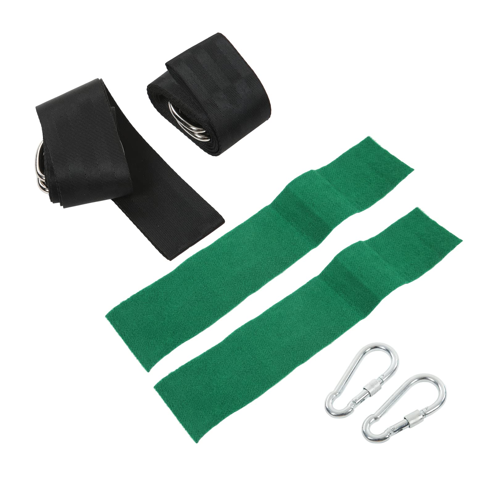 Kit sospeso al swing dell'albero cinghie resistenti con carabinatore pesante per campeggio altalena esterno