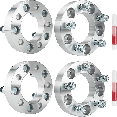 Vista 54 de KAX Espaciadores de rueda de 0.236 x 5.315 in, espaciadores de rueda centrados de 2 pulgadas y 6 lengüetas para F-15-0, Expedition, Mark LT, Negro