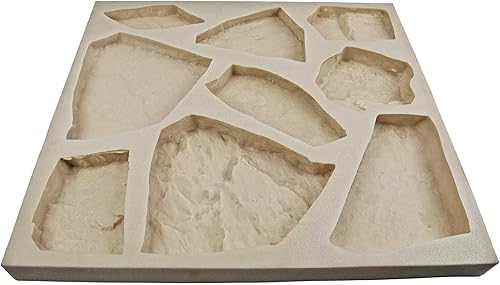 Miniatura 10 de Molde de goma de piedra de chapa para hormigón o yeso, planos de piedra de campo, versión 1, 22.75 x 20.5