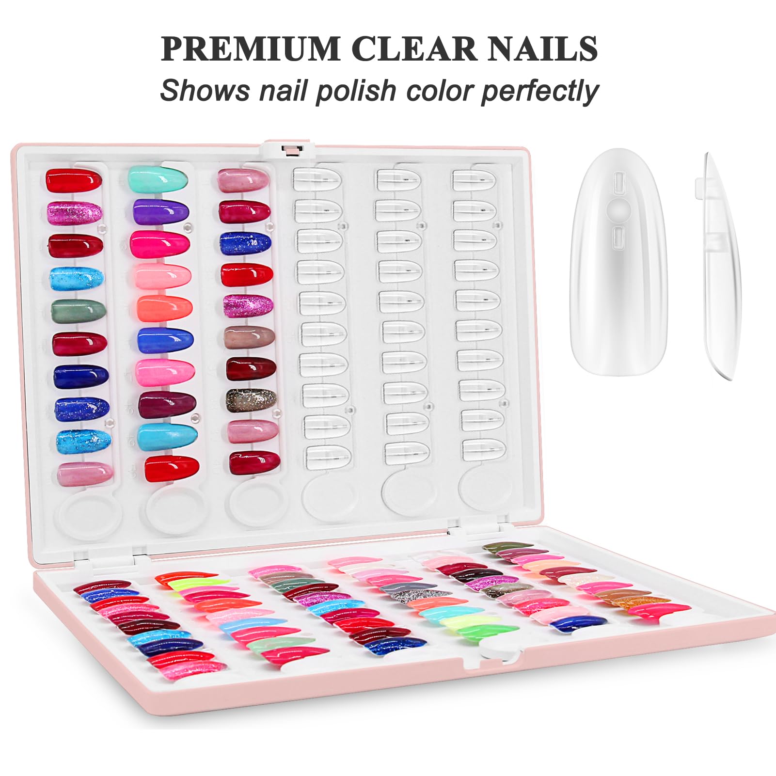 Amazon.com : Nail Display Book 120 Nail Polish Swatch Book with