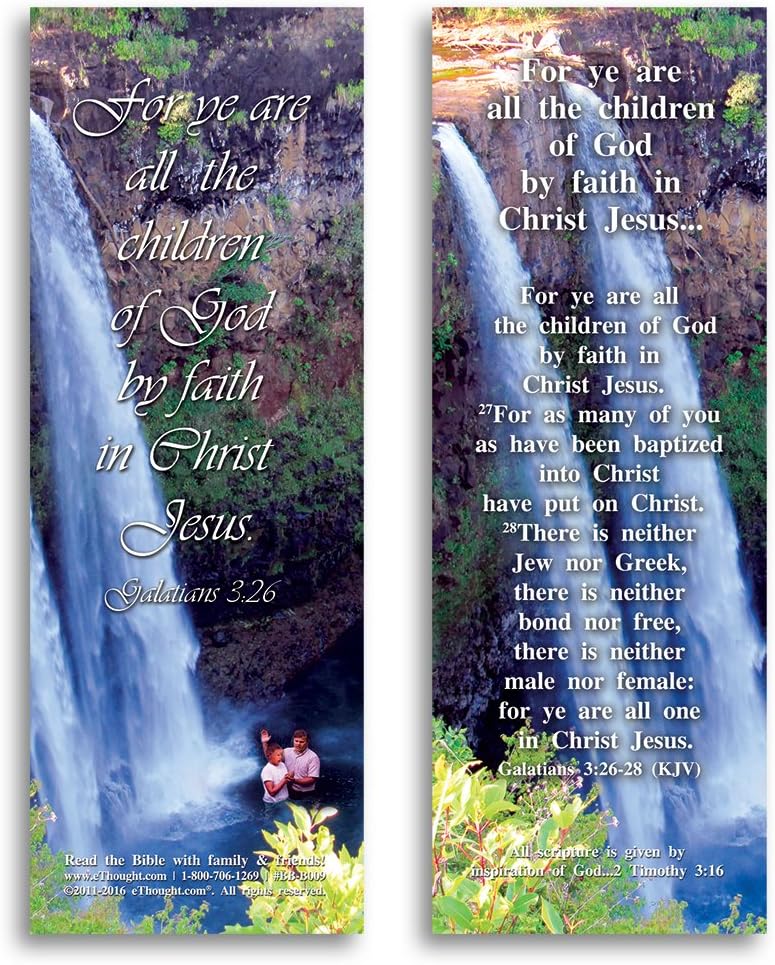 Children of God Through Faith - Pack of 25 Cards - 2"x6"
