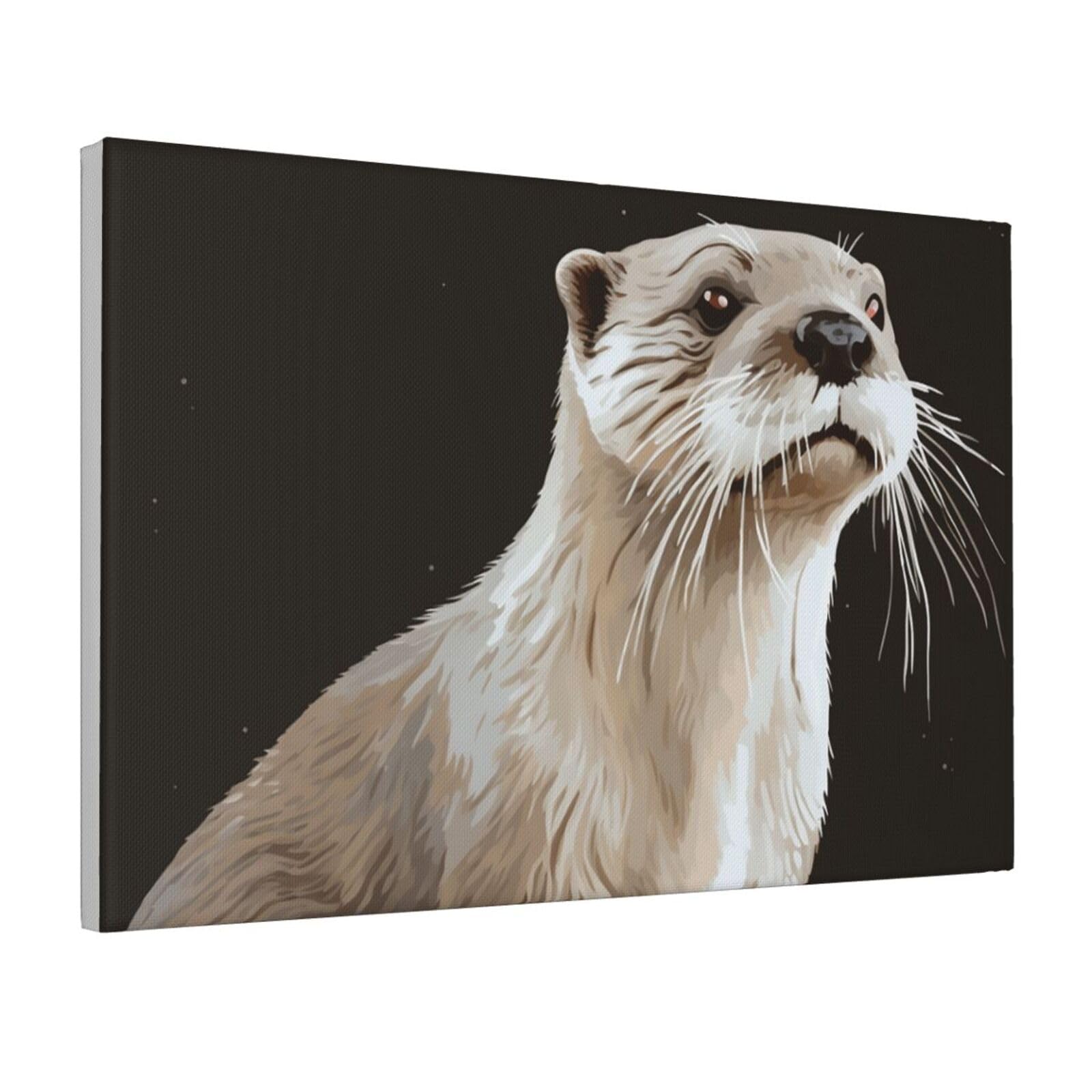 Framed Wall Art for Living Room Art Work, Otter Picture Prints Modern Office Wall Paintings Poster Aesthetic Wall Decorations for Home Decor Ready To Hang 12"x18"