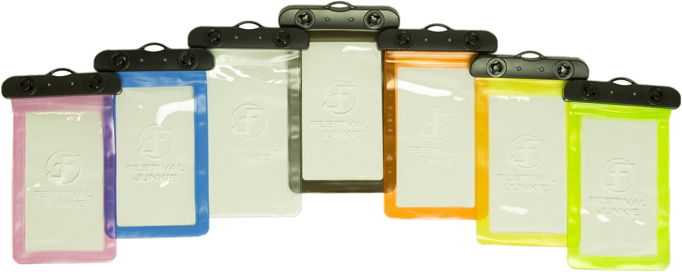 Festival Junkie Rave-Proof Neck Pouch with Strap (Blue)