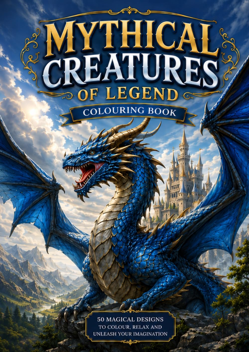 Mythical Creatures Colouring Book