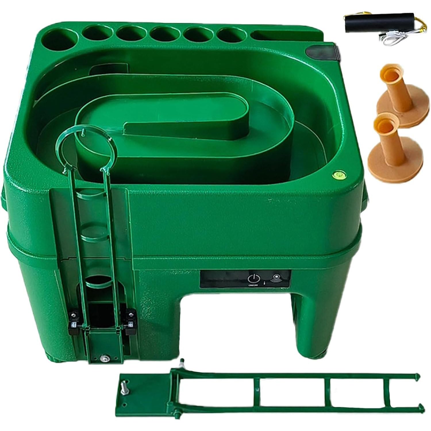 Automatic G.olf Ball Dispenser, with Dual-Mode Ball Delivery, with 6 Holders for Indoor Simulators and G.olf Driving Range Teeing Machines