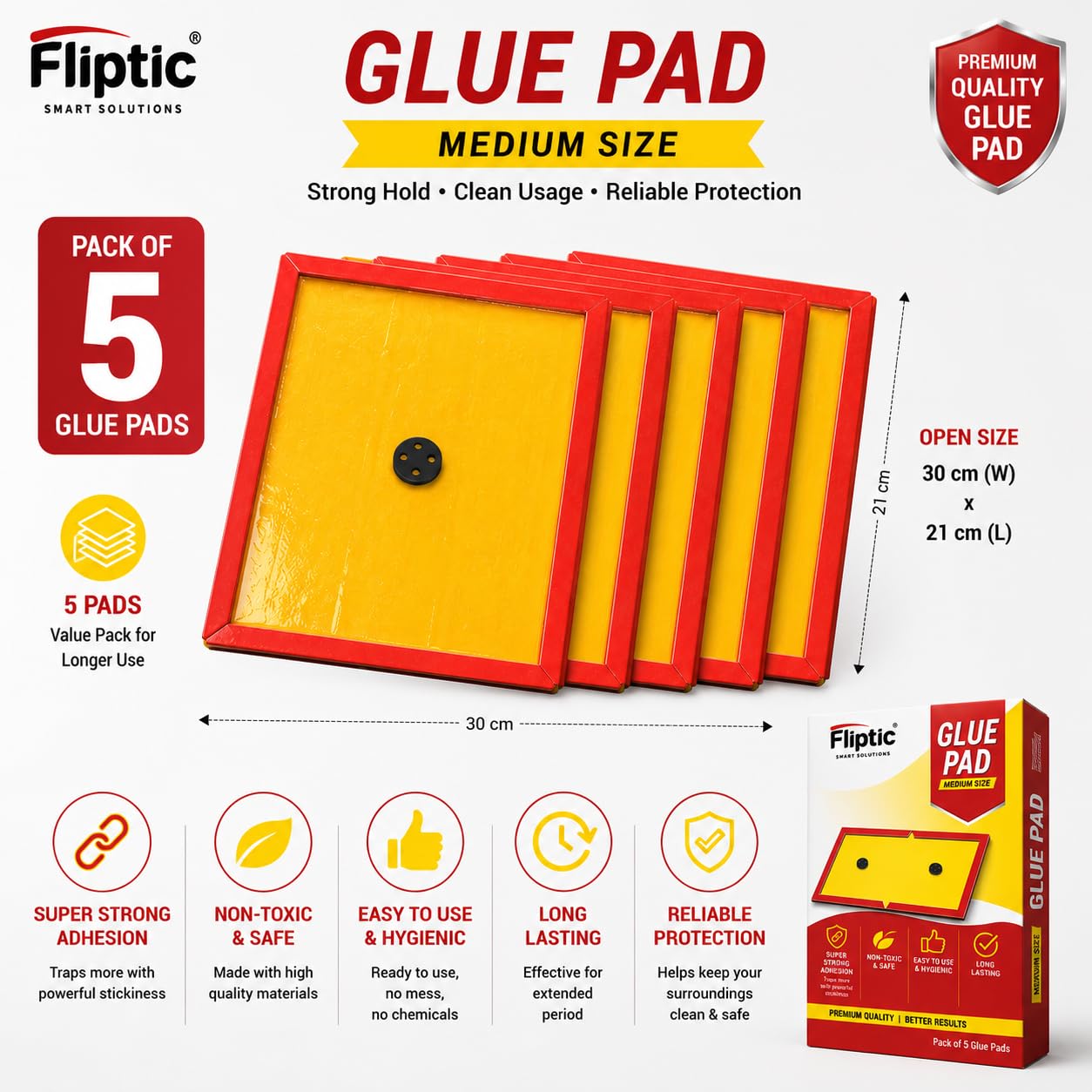 Fliptic Yellow Sticky Traps - Pest Control -3