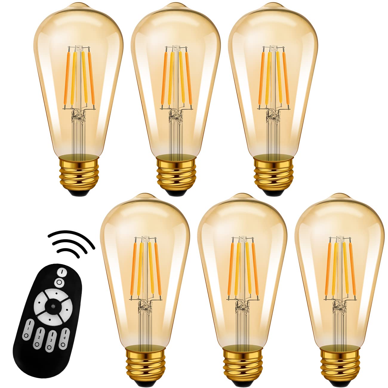 Amazon | LVWIT フィラメント電球 60W形相当 E26口金 LED電球 600LM 調