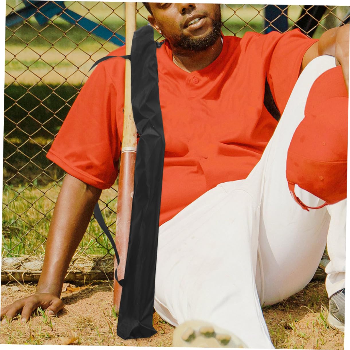Abaodam 4pcs Baseball Bat Carrying Bag Lightweight Stick Pouch for Easy Transport Fits Bats Durable Protection for Travel and Storage Present for Baseball Enthusiasts