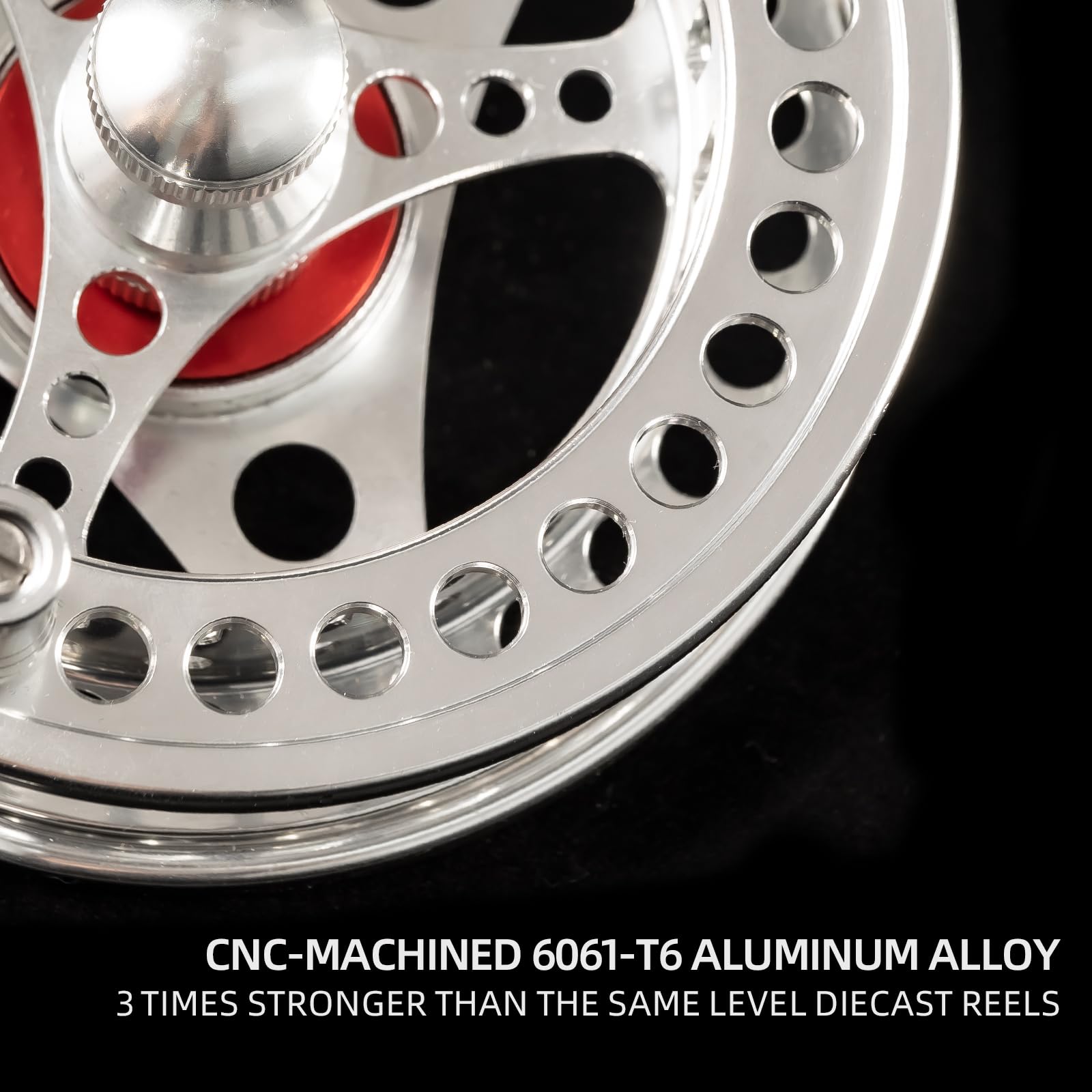 EX-ALC Fly Reel 3/4 5/6 7/8 9/10WT CNC Machined Aluminum Fly Fishing Reels Silver/Gunsmoke Fly Reels