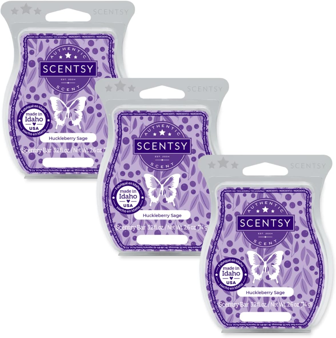 Scentsy Huckleberry Sage Bar 3 Pack