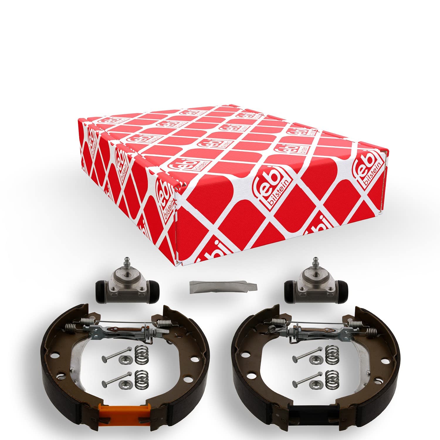 febi bilstein 37512 Brake Shoe Set with additional parts, pack of two