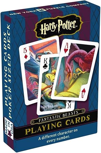 New York Puzzle Company Tarjetas de bestias de Harry Potter