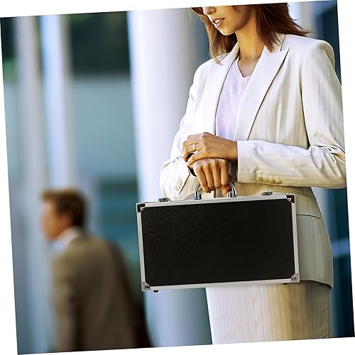 Miniatura 2 de VILLCASE Portable Aluminum Alloy Toolbox with Slide Lock Large Capacity Medicine and Instrument Case with Handle for Home Garage Workshop Storage