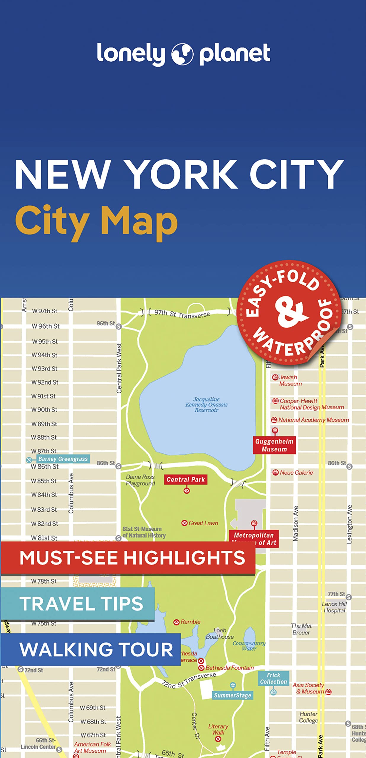 Lonely Planet New York City Map by Lonely Planet (Sheet map, folded)