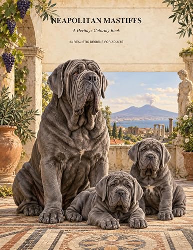 Neapolitan Mastiff coloring book