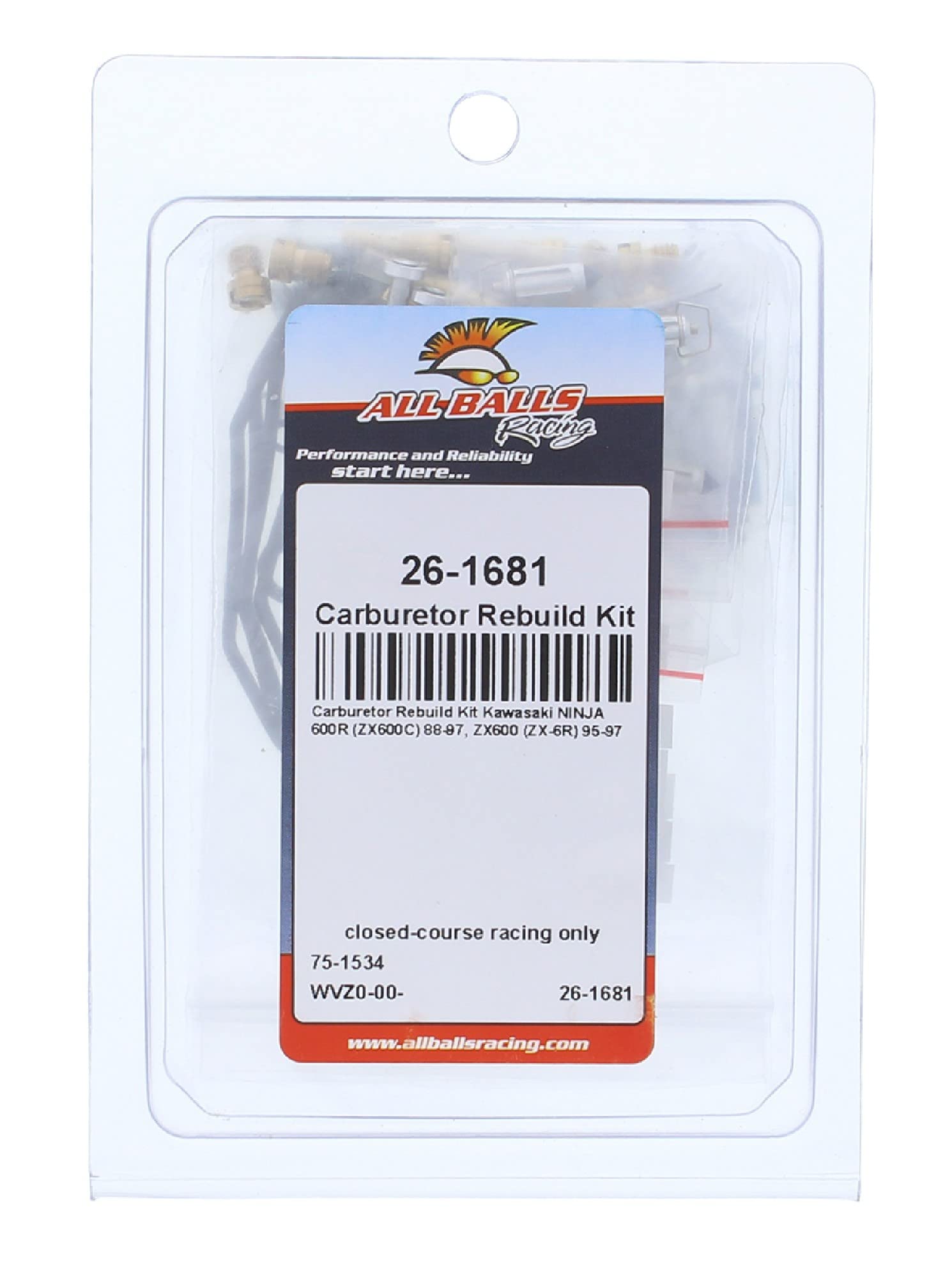 Amazon.com: All Balls Racing 26-1681 Carburetor Rebuild Kit