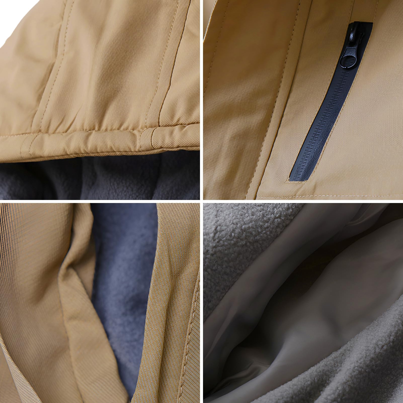 amropi Chaqueta de Forro Polar para Niños Abrigo con Capucha Invierno Parka Jacket para 3-11 años