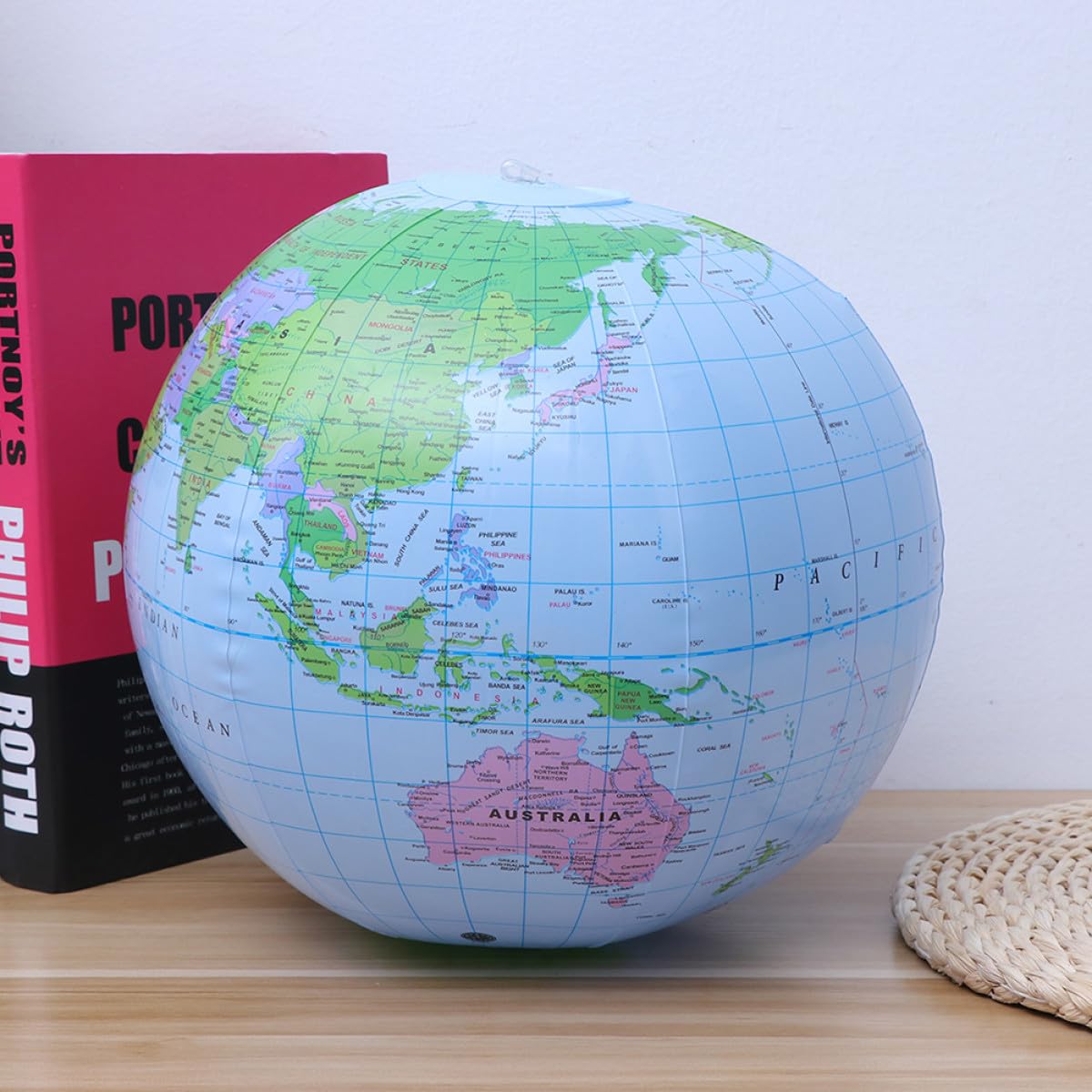 Artibetter Palloni da Spiaggia Gonfiabili a Forma di Globo 8 Pezzi in Pvc Sicuro 30 Cm per Piscina e Spiaggia Giocattolo Estivo Galleggiante per Feste e Attività Outdoor