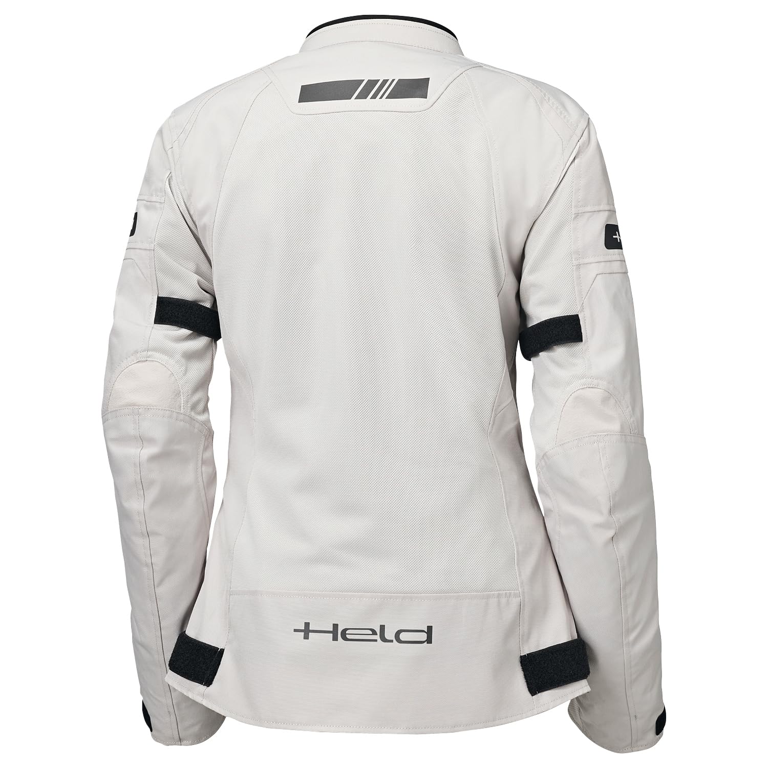 Held Tropic 4 Top Sommer Motorrad Jacke Damen - Sportliche und Luftige Mesh Sommerjacke - Leichte Motorradjacke mit Protektoren D3o Ghost Level 1 - CE Schutzklasse A, Grau, Größe 3XL