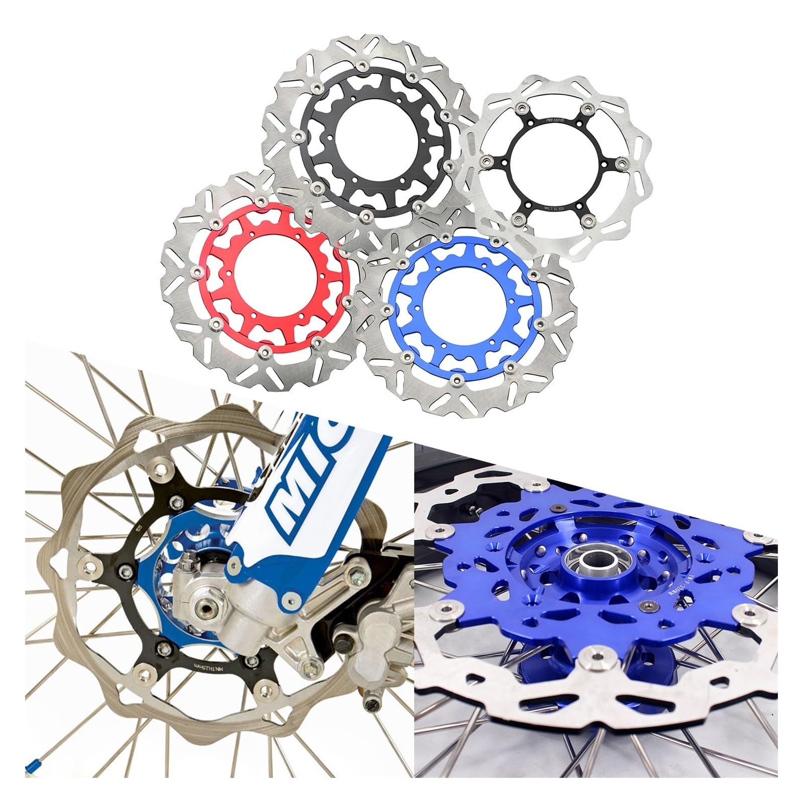 Disco Dischi Freno Moto Per 320 Millimetri 270 Flottante Disco Freno Anteriore Rotore Per WR YZ 125 250 250F 426F 450F YZ250X YZ250FX 1998-2021 Parti Universali