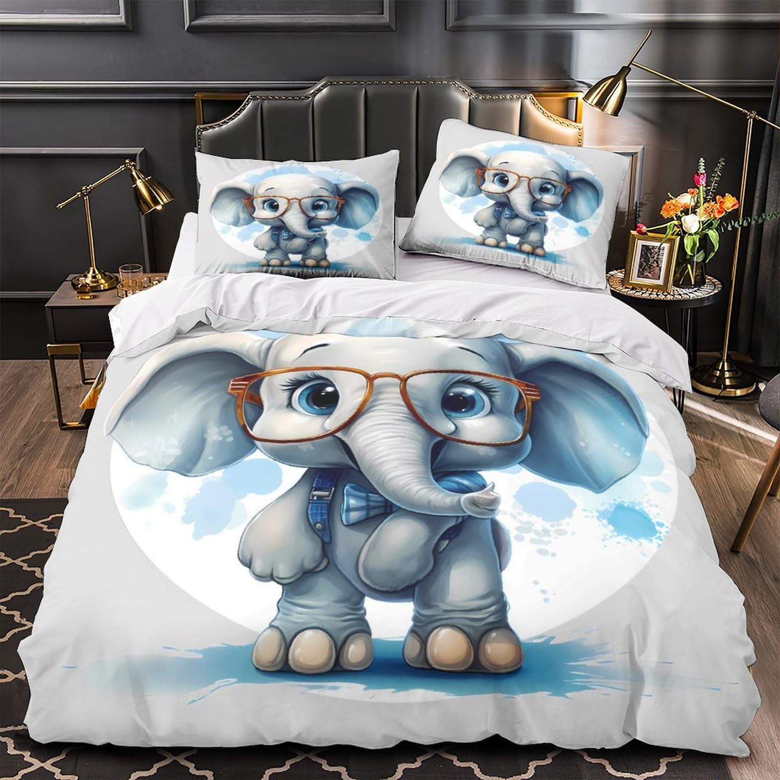Housse de couette chien lit double hypoallergénique et super douce