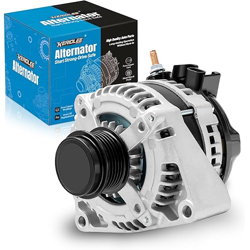 104211-8340 Automotive Replacement Alternator Fit for Chevrolet Express 2500 3500/Silverado 1500/Suburban, for GMC Savana 3500/Sierra 1500/Yukon Alternator, 150A 12V 6-Groove Pulley New Car Alternator