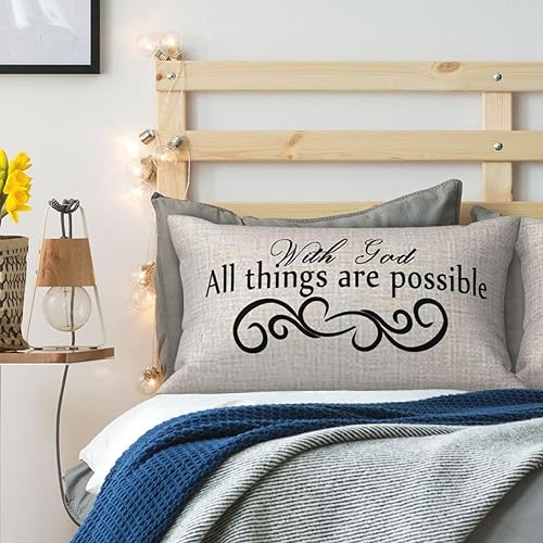 Miniatura 3 de NIDITW - Funda de cojín para sofá, decoración oblonga, 12.0 x 20.0 pulgadas