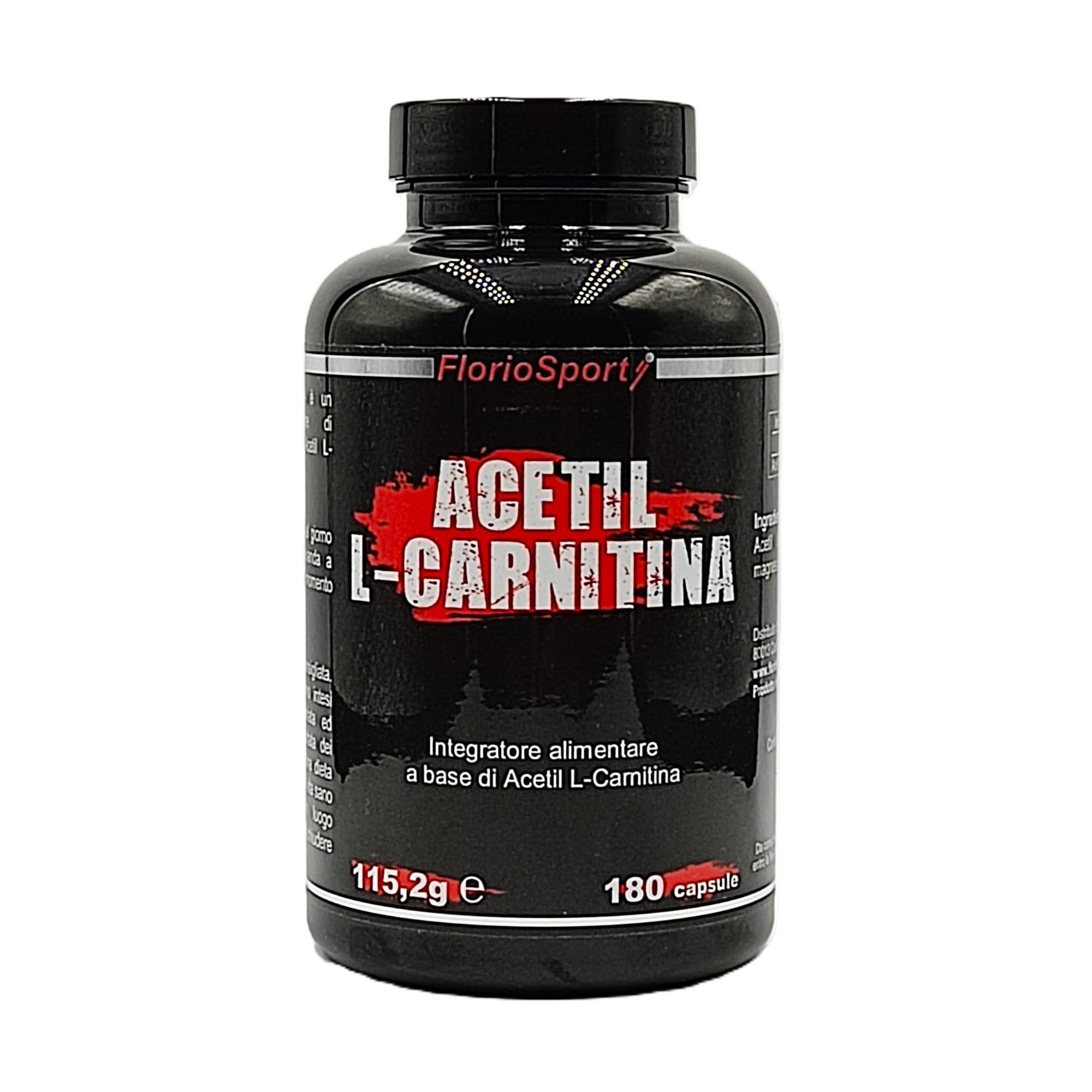 Acetil L-Carnitina FlorioSport, 180 capsule da 500 mg. (90 dosi da 1000mg)  Integratore di Acetyl Carnitina : Amazon.it: Salute e cura della persona