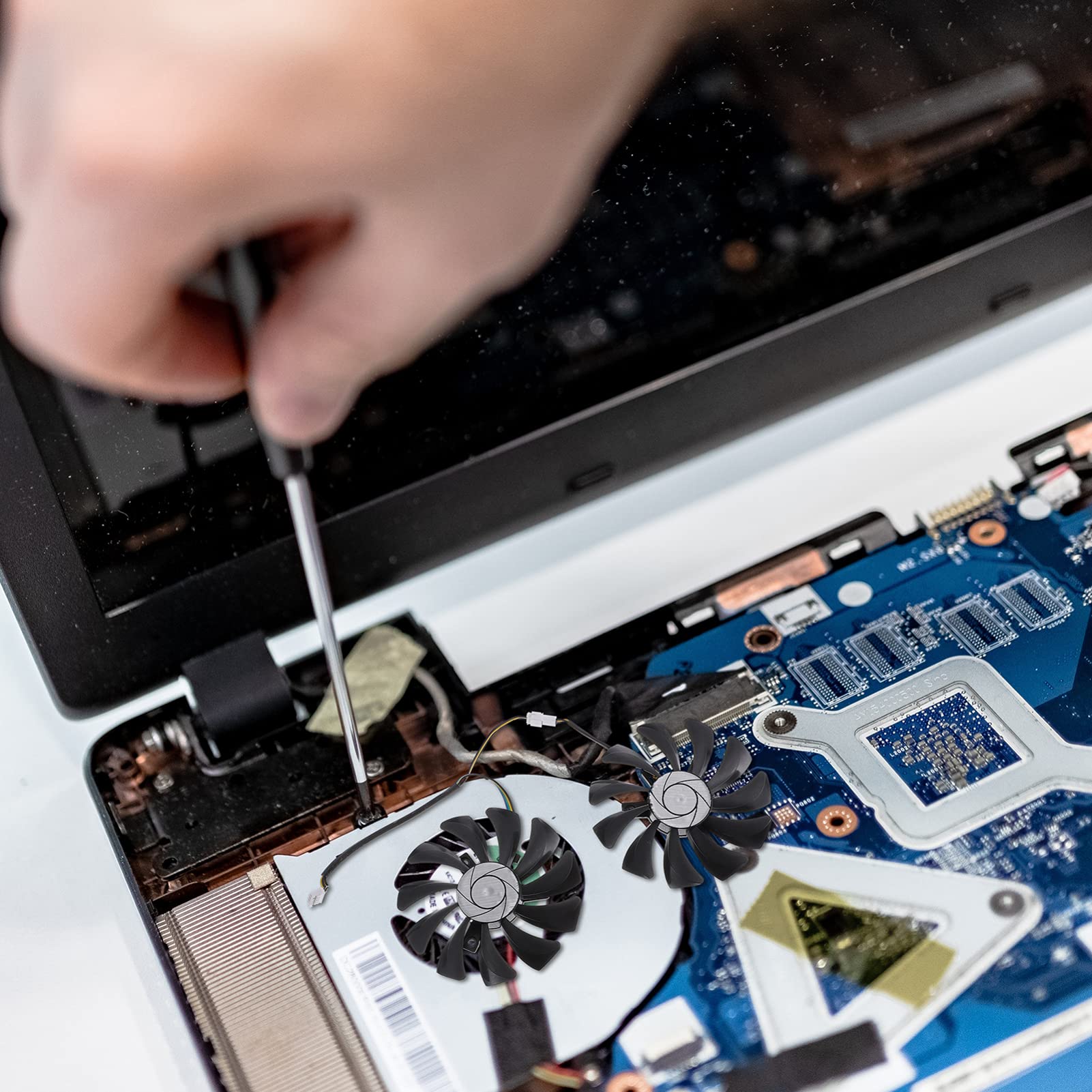 COHEALI 1 Pair Durable Plastic Video Cooling Fans Graphics Card Replacement for Efficient Cooling Compatible with Various Models for Video Supplies and Accessories