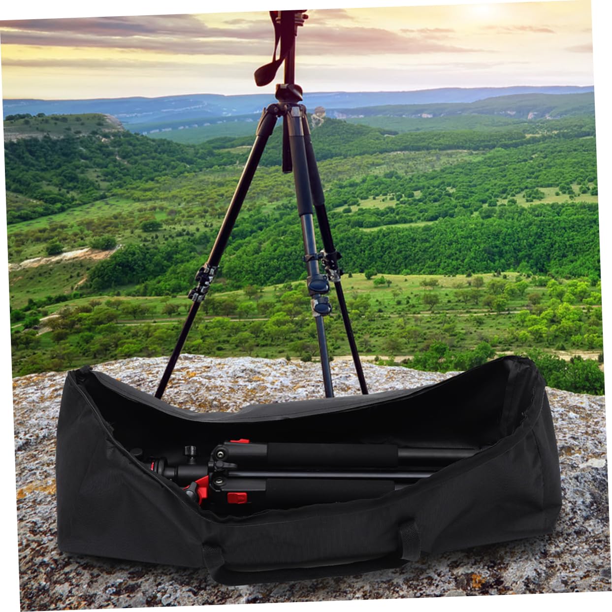 2pezzi Borsa Per Treppiede in Oxford Custodia Per Attrezzatura Fotografica Cerniera Borsa Da Campeggio Per Trasporto Stoccaggio Di Attrezzatura