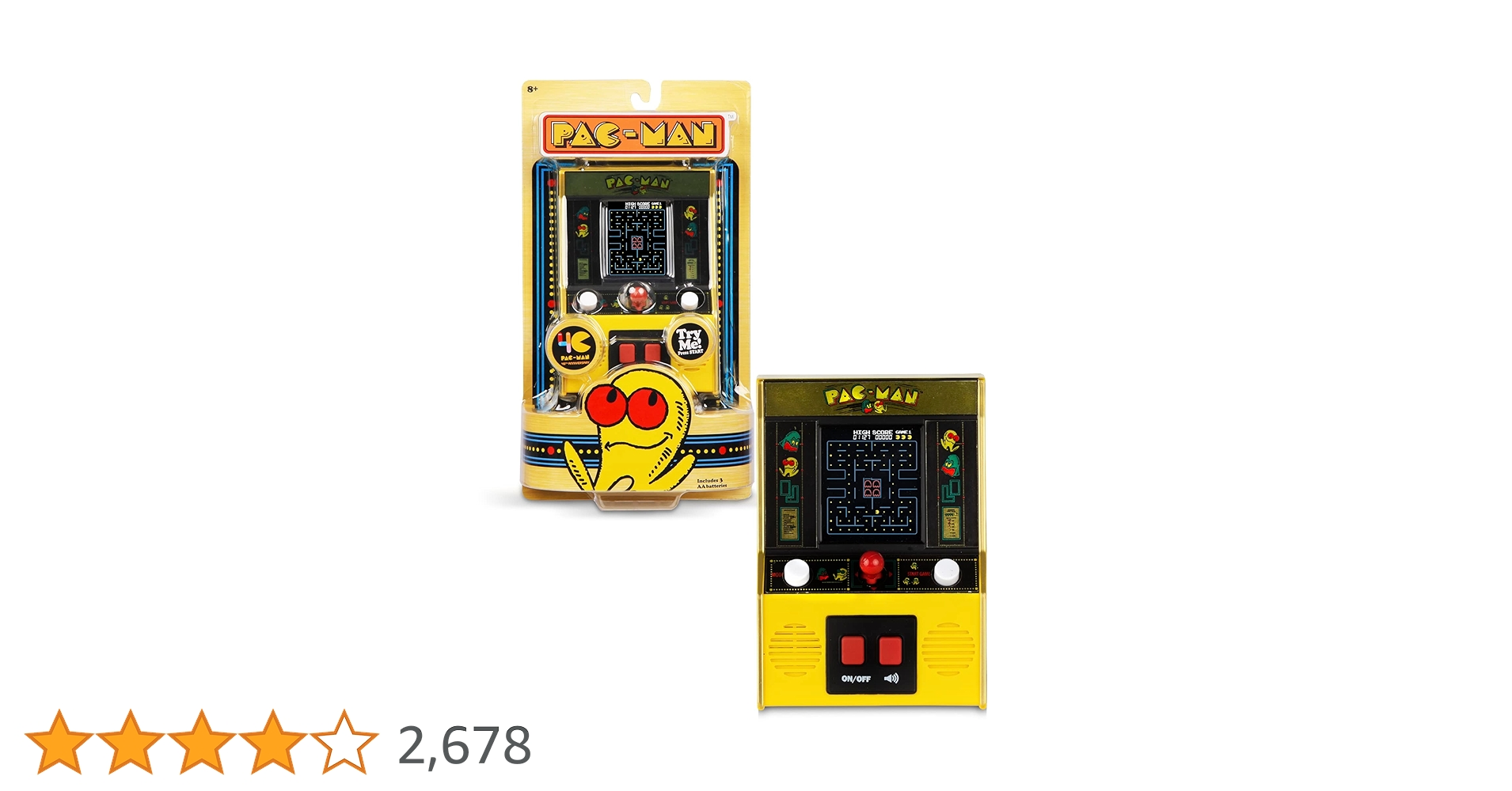 ぱくまん Pac-Man Mini Arcade Game, Handheld Games - Amazon Canada