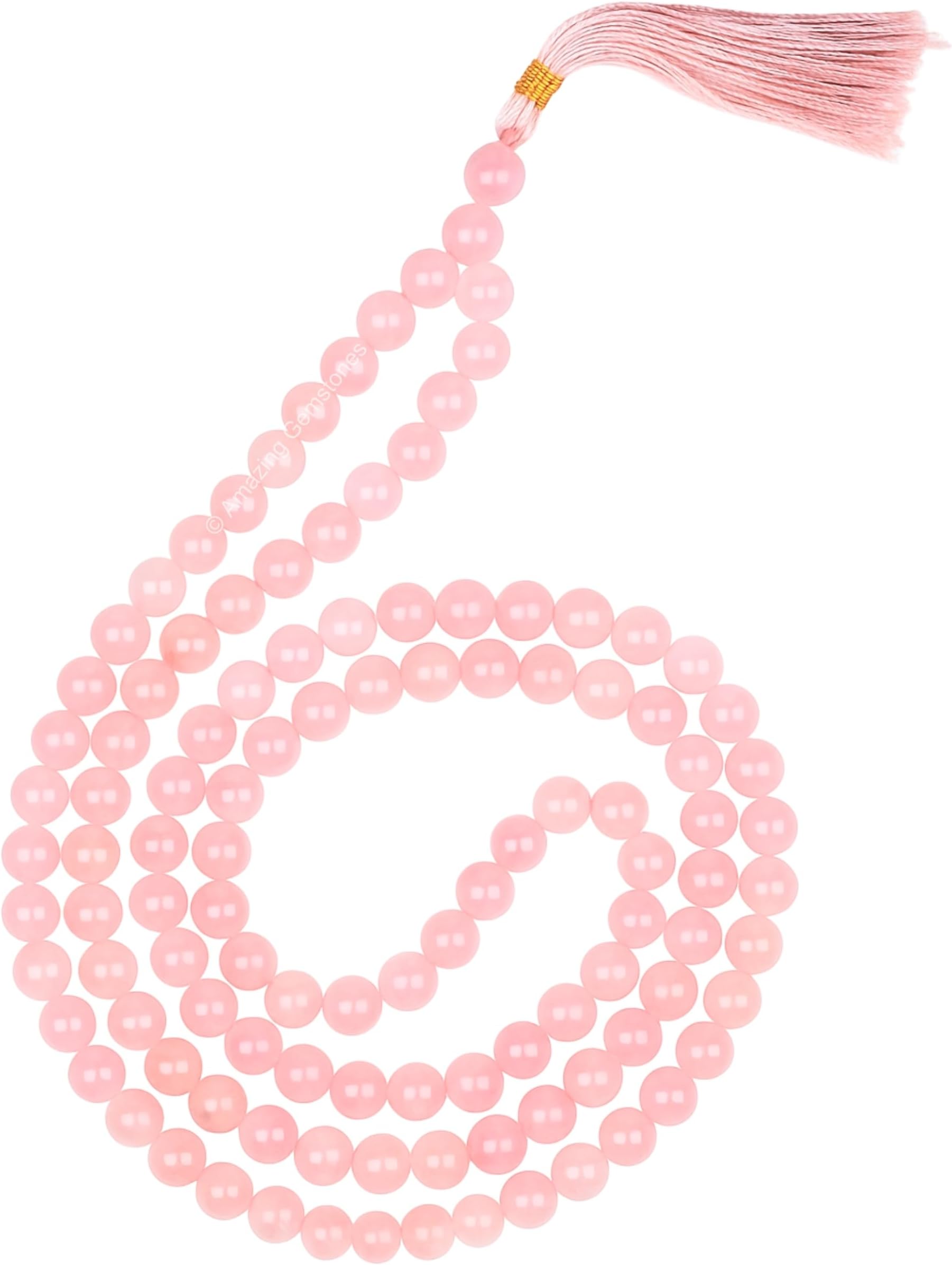 Amazing Gemstone Japa Mala 108 Prayer Beads Necklace and Wrist Mala Bracelet for Meditation