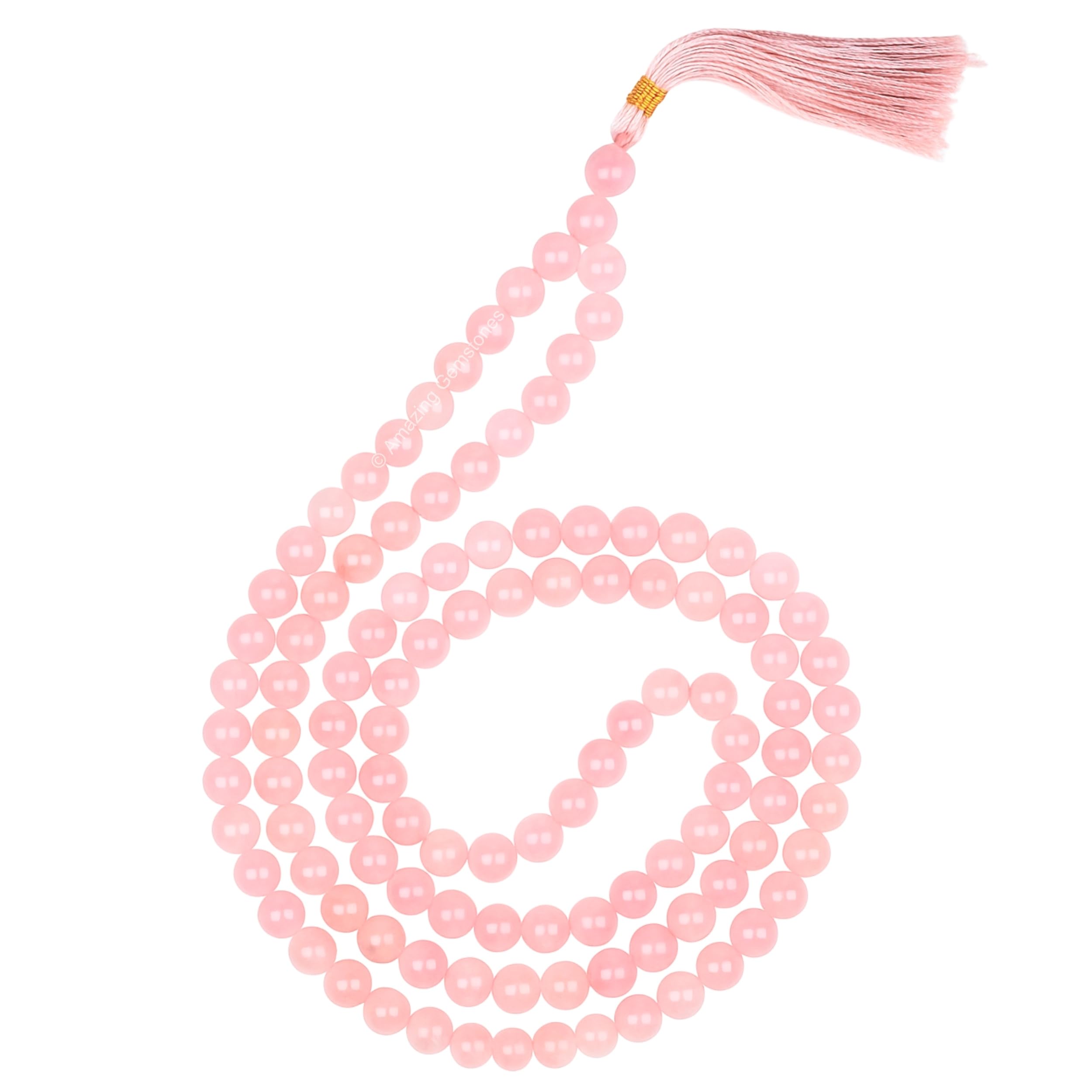 Amazing Gemstone Japa Mala 108 Prayer Beads Necklace and Wrist Mala Bracelet for Meditation