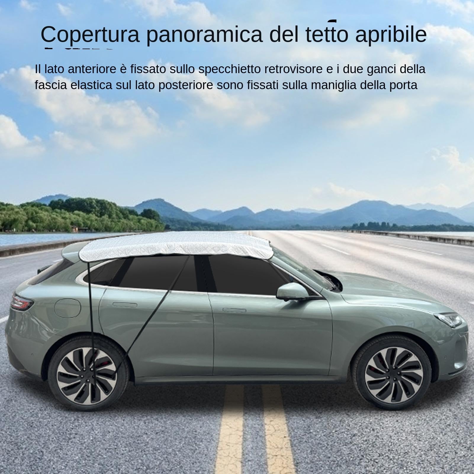 Schermo Per Tetto Apribile,Copertura Tetto Auto | Protezione UV Con Fascie Elastiche Per Veicolo Finestrino Camion Campeggio
