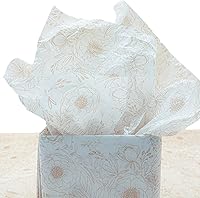 Vista 7 de TTLLQQ Papel de regalo de mariposa de metal dorado, 40 hojas de tamaño grande de 20 x 26 pulgadas para bodas, cumpleaños, baby shower, decoración