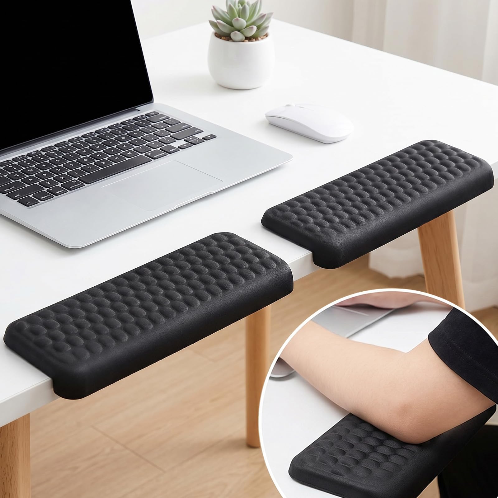 zxevg Desk Elbow Pads 2 Pack Memory Foam Non-Slip