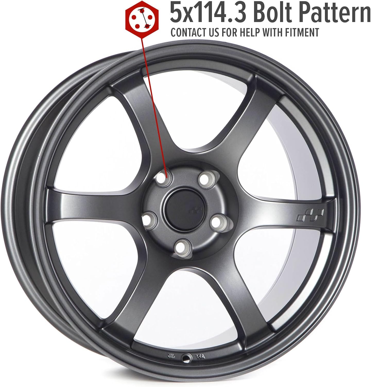 Circuit Performance CSF1 18x9.5 Flat Gun Metal 5x114.3 [+25mm] 57DR Style Drift Compatible with 350Z 240SX 370Z Mustang etc