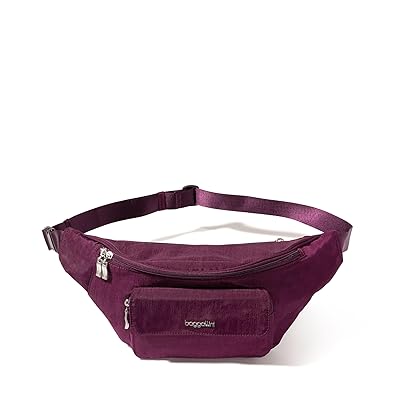 Baggallini Modern Everywhere Belt Bag Sling Cross Body Handbags Mulberry, Nylon
