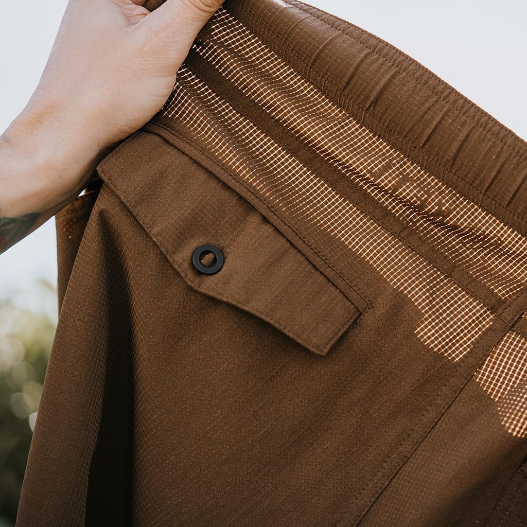 KETL MTN Vent Lightweight Straigt Fit Pants: Summer Hiking & Travel - Ultra-Breathable, Packable & Stretchy - Men's