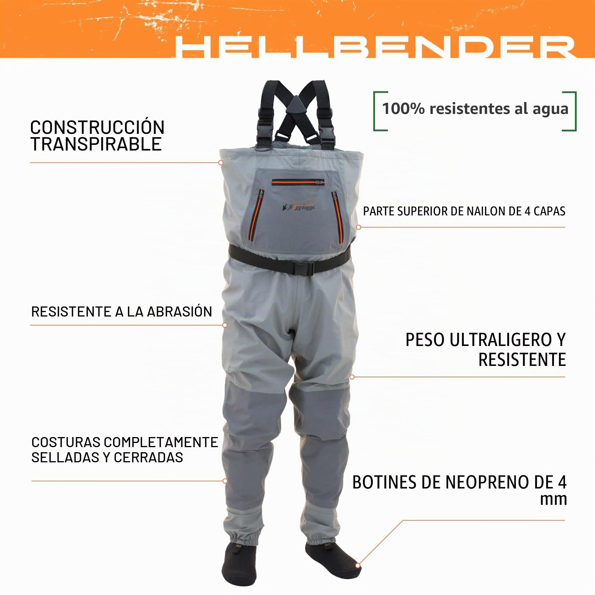 Frogg Toggs Hellbender Botas de pesca impermeables y transpirables para la pesca