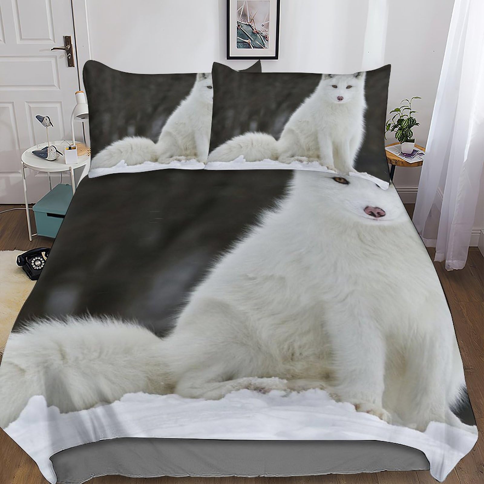 Housse de couette cute fox pour une chambre d'enfant cocooning
