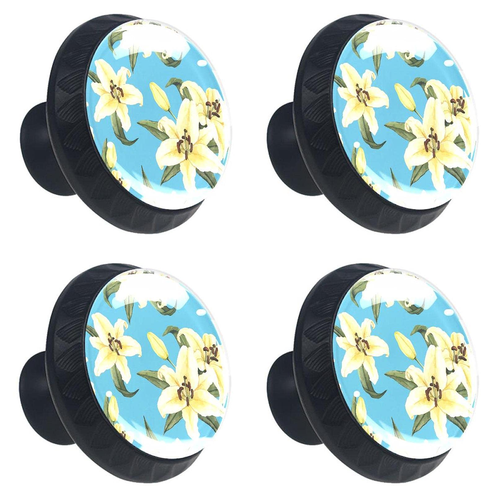 Bouton de placard en verre avec vis pour remplacer poignée commode cassée